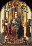 Quentin Massys The Virgin and Child Enthroned,with four Angels France oil painting artist